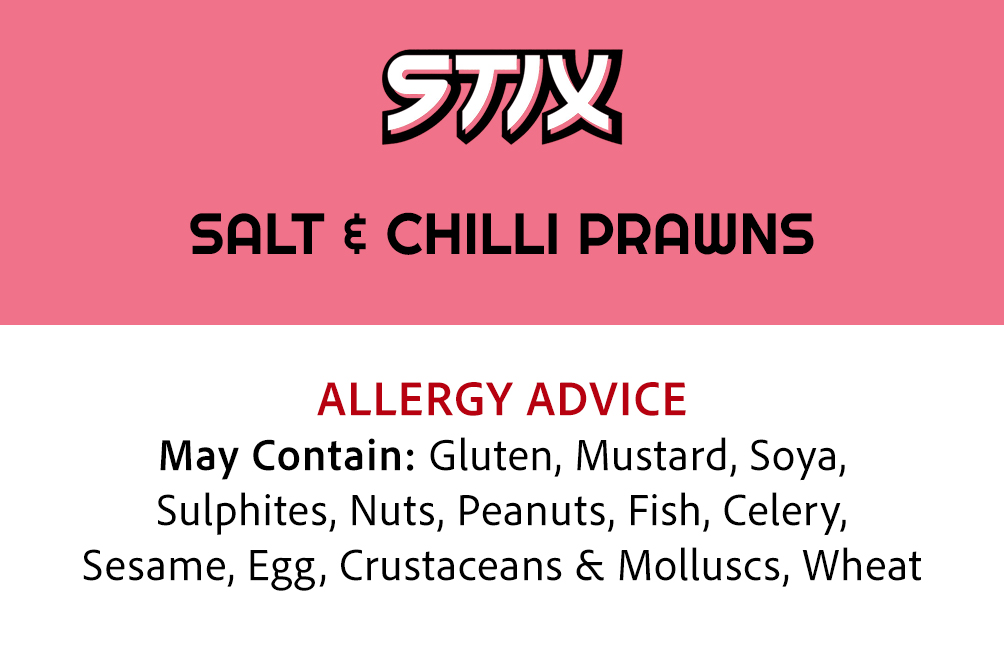 Salt & Chilli Prawns Allergens